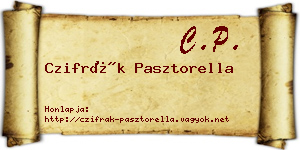 Czifrák Pasztorella névjegykártya